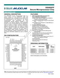 DS5002FPM-16+ Datasheet Cover