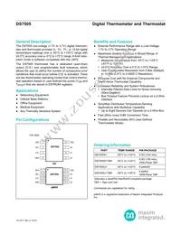 DS7505U+T&R Datasheet Cover