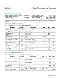 DS7505U+T&R Datasheet Page 2