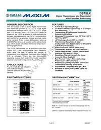DS75LXS+T&R Datasheet Cover