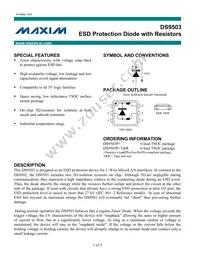 DS9503X Datasheet Cover