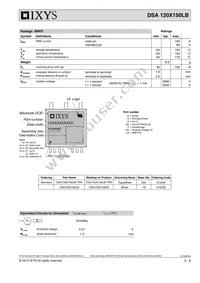 DSA120X150LB-TUB Datasheet Page 3