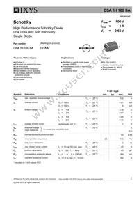 DSA1I100SA Datasheet Cover