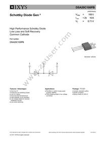 DSA20C100PB Datasheet Cover