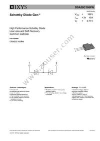 DSA20C100PN Datasheet Cover