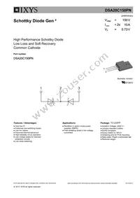 DSA20C150PN Datasheet Cover