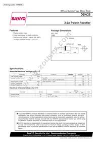 DSA26G Datasheet Cover