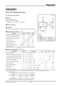 DSA2G01B0L Datasheet Cover