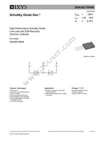 DSA30C150HB Datasheet Cover