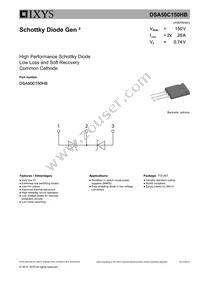 DSA50C150HB Datasheet Cover