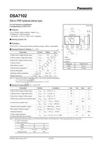 DSA7102R0L Datasheet Cover