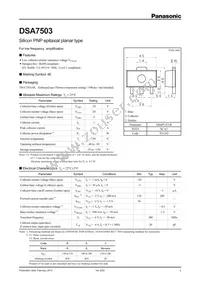 DSA750300L Datasheet Cover