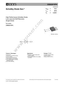 DSB20I15PA Datasheet Cover