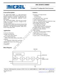 DSC2010FE2-B0003T Datasheet Cover