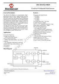 DSC2011FI2-F0035T Datasheet Cover