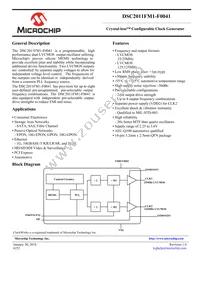 DSC2011FM1-F0041 Datasheet Cover