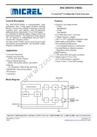 DSC2033FI1-F0026 Datasheet Cover