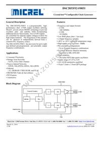 DSC2033FI2-F0031T Datasheet Cover