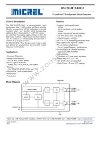 DSC2033FI2-F0032T Datasheet Cover