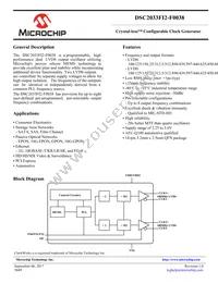 DSC2033FI2-F0038T Datasheet Cover