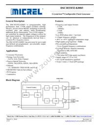 DSC2033FI2-K0003T Datasheet Cover