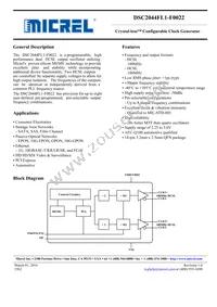 DSC2044FL1-F0022T Datasheet Cover