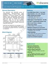 DSC2140FI2-D0001 Datasheet Cover