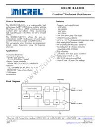 DSC2211FL2-E0016T Datasheet Cover