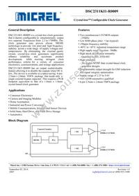 DSC2311KL1-R0009 Datasheet Cover