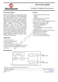 DSC2311KL2-R0040 Datasheet Cover