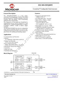 DSC400-0303Q0092KI2T Datasheet Cover