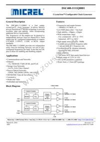 DSC400-1111Q0001KI2T Datasheet Cover