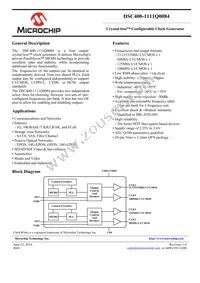 DSC400-1111Q0084KI2 Datasheet Cover