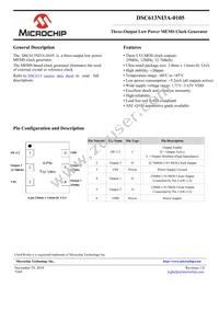 DSC613NI3A-0105T Datasheet Cover