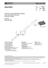 DSEC120-12AK Datasheet Cover