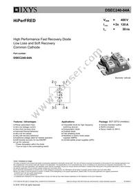 DSEC240-04A Datasheet Cover