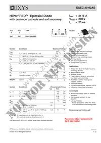 DSEC29-02AS-TUB Datasheet Cover