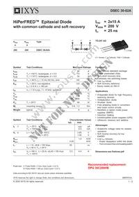 DSEC30-02A Datasheet Cover