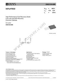DSEC30-06B Datasheet Cover
