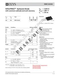 DSEC60-02A Datasheet Cover