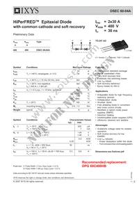 DSEC60-04A Datasheet Cover