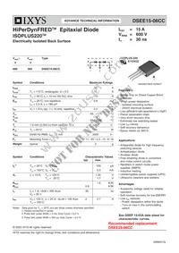 DSEE15-06CC Datasheet Cover