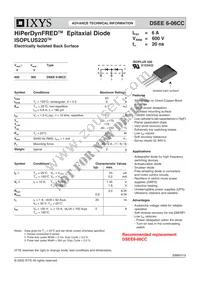 DSEE6-06CC Datasheet Cover
