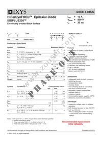 DSEE8-08CC Datasheet Cover