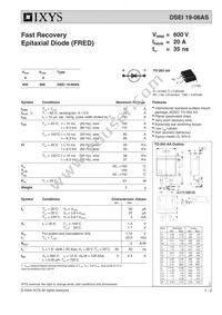 DSEI19-06AS-TUB Datasheet Cover