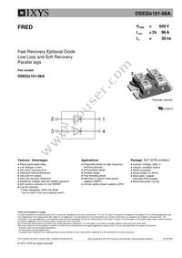 DSEI2X101-06A Datasheet Cover