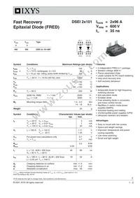 DSEI2X101-06P Datasheet Cover