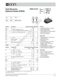 DSEI2X101-12P Datasheet Cover