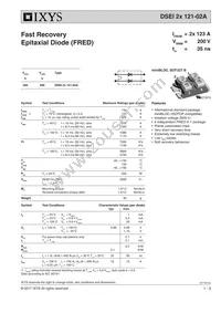DSEI2X121-02A Datasheet Cover