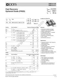DSEI2X30-12B Datasheet Cover